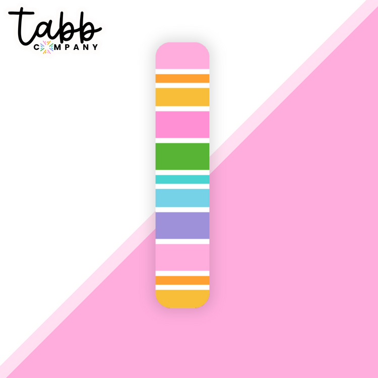 Candy Stripes Magnetic Bookmark