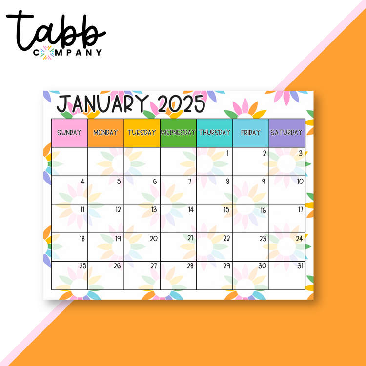 Suncatcher 8.5"x11" Monthly Calendar Desk Pad