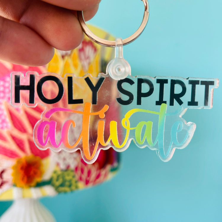 Holy Spirit Activate Keychain