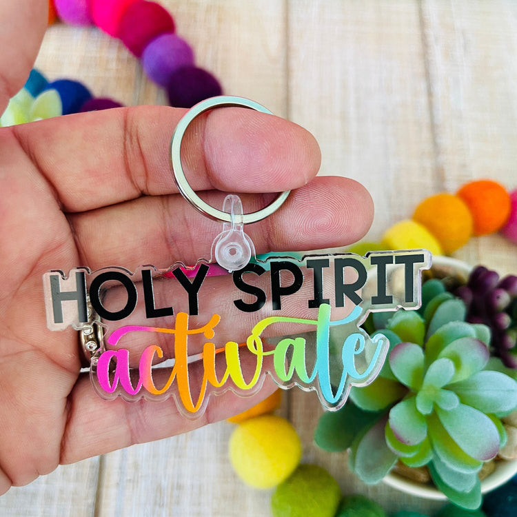 Holy Spirit Activate Keychain