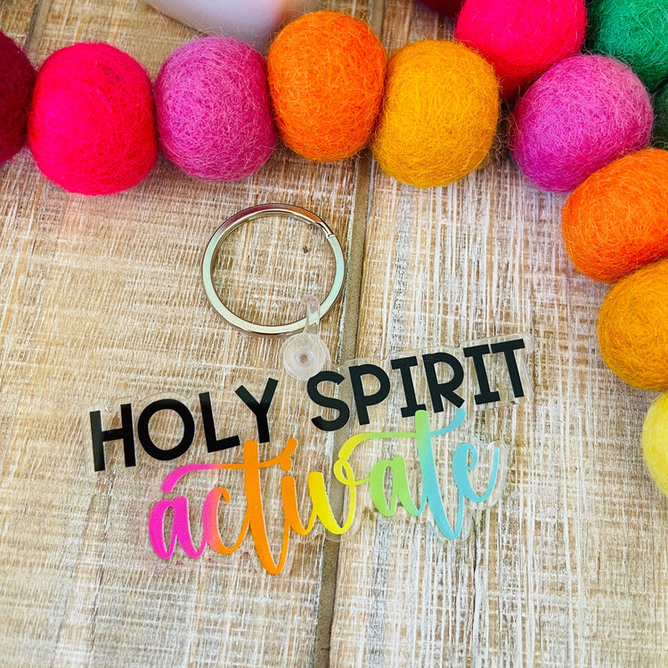 Holy Spirit Activate Keychain