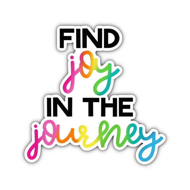 Find Joy in the Journey, Adult Stickers, Custom Die Cut Stickers, Cool Stickers, Planner Stickers, Bullet Journal Calendar Stickers
