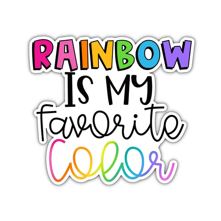 Rainbow is My Favorite Color, Adult Stickers, Custom Die Cut Stickers, Cool Stickers, Planner Stickers, Bullet Journal Calendar Stickers
