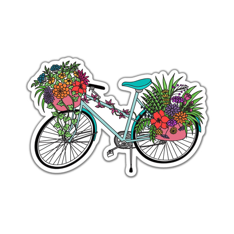 Bicycle, Adult Stickers, Custom Die Cut Stickers, Cool Stickers, Planner Stickers, Bullet Journal Calendar Stickers