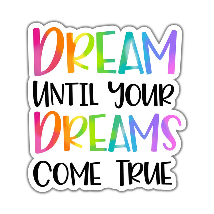 Dream, Adult Stickers, Custom Die Cut Stickers, Cool Stickers, Planner Stickers, Bullet Journal Calendar Stickers