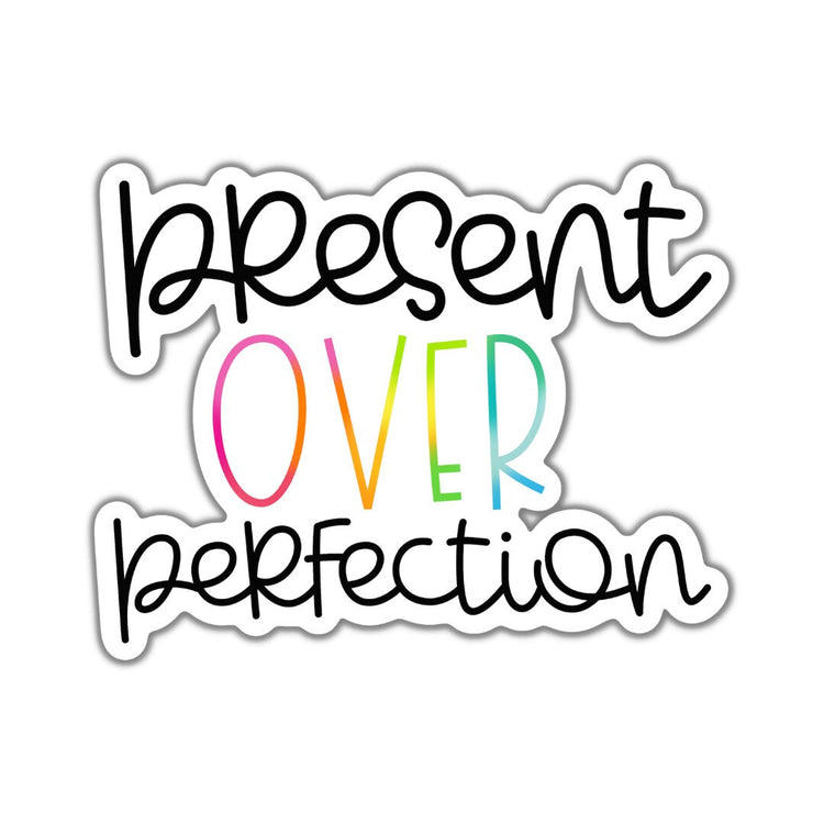 Present Over Perfection, Custom Die Cut Stickers, Cool Stickers, Planner Stickers, Bullet Journal Calendar Stickers