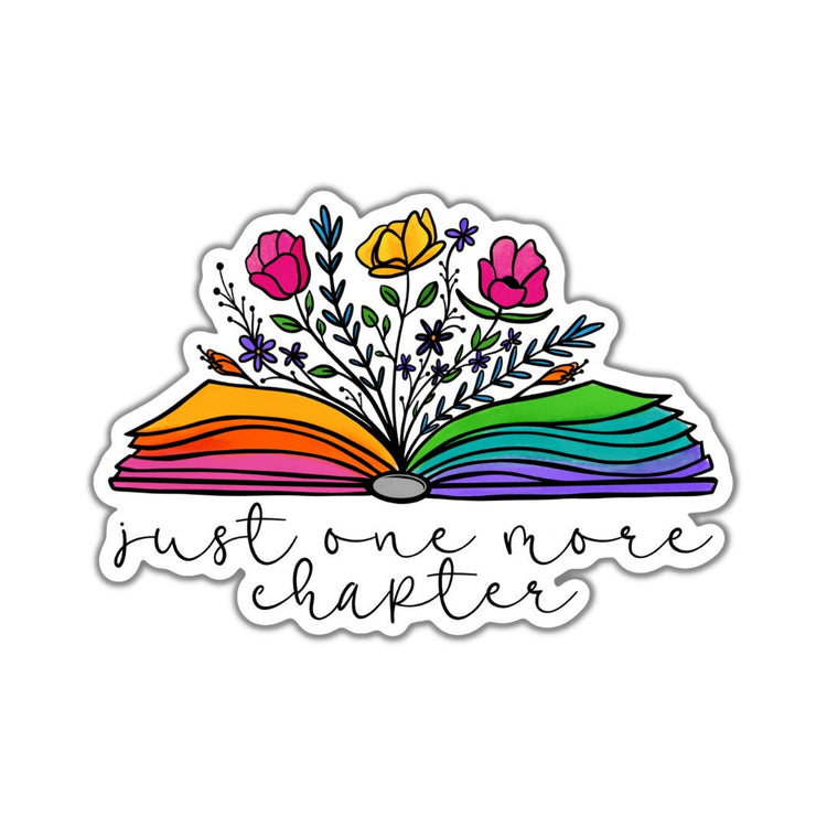Just One More Chapter, Adult Stickers, Custom Die Cut Stickers, Cool Stickers, Planner Stickers, Bullet Journal Calendar Stickers