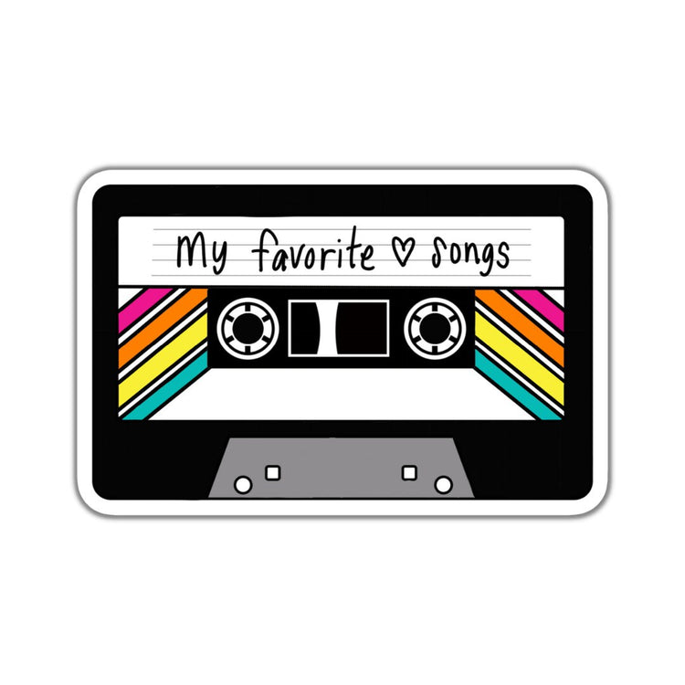 Mixed Tape, Adult Stickers, Custom Die Cut Stickers, Cool Stickers, Planner Stickers, Bullet Journal Calendar Stickers