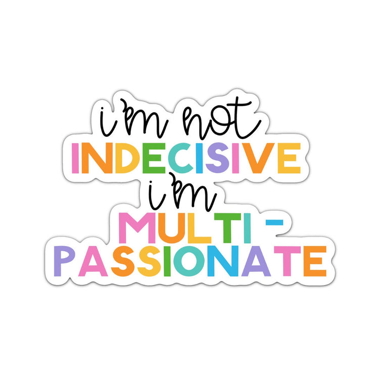 Multi-passionate, Adult Stickers, Custom Die Cut Stickers, Cool Stickers, Planner Stickers, Bullet Journal Calendar Stickers