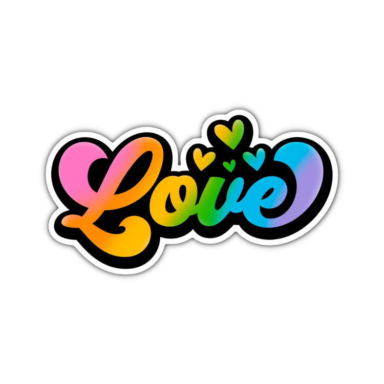 Retro Love Sticker, Water bottle Sticker, Phone Sticker, Laptop Sticker, iPad Sticker, Planner Sticker, Teacher Sticker