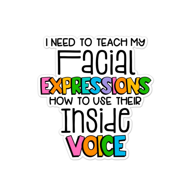 Facial Expressions Sticker, Water bottle Sticker, Phone Sticker, Laptop Sticker, iPad Sticker, Planner Sticker, Sarcastic Sticker