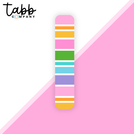 Candy Stripes Magnetic Bookmark