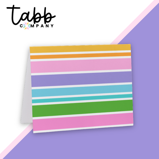 Candy Stripes Single Notecard