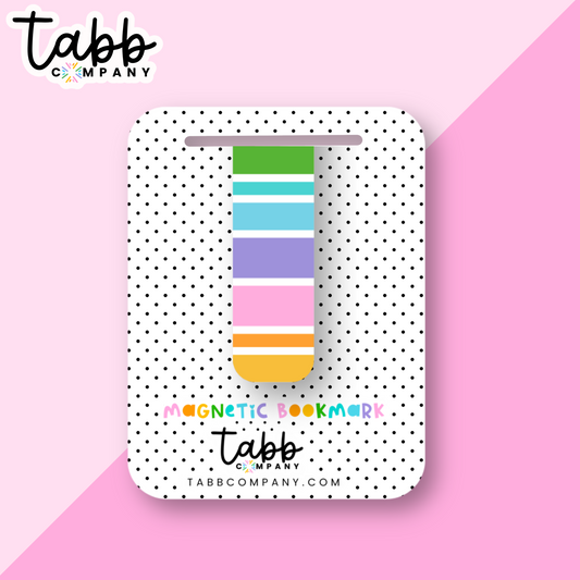 Candy Stripes Magnetic Bookmark
