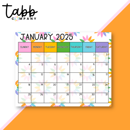 Suncatcher 8.5"x11" Monthly Calendar Desk Pad