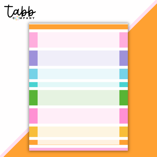 Candy Stripes Memo Pad