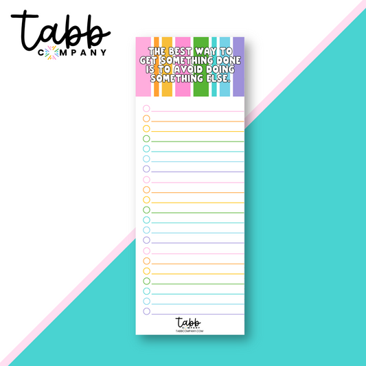 Candy Stripes Checklist Notepad