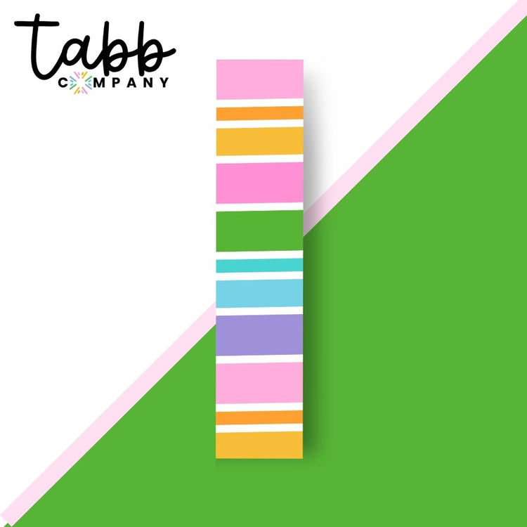 Candy Stripes Double Sided Bookmark