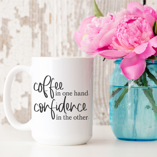 Coffee in One Hand 15oz Ceramic Mug