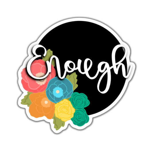 Enough Black Floral