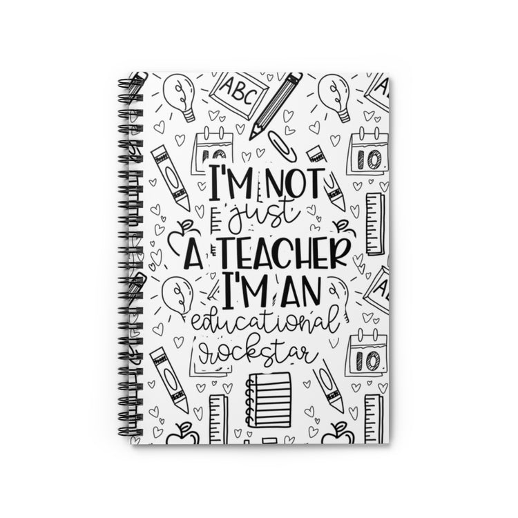 Educational Rockstar Spiral Notebook