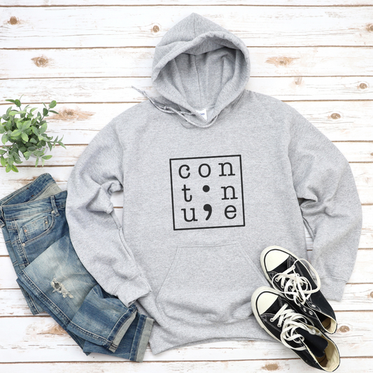 Continue Unisex Hooded Sweatshirt