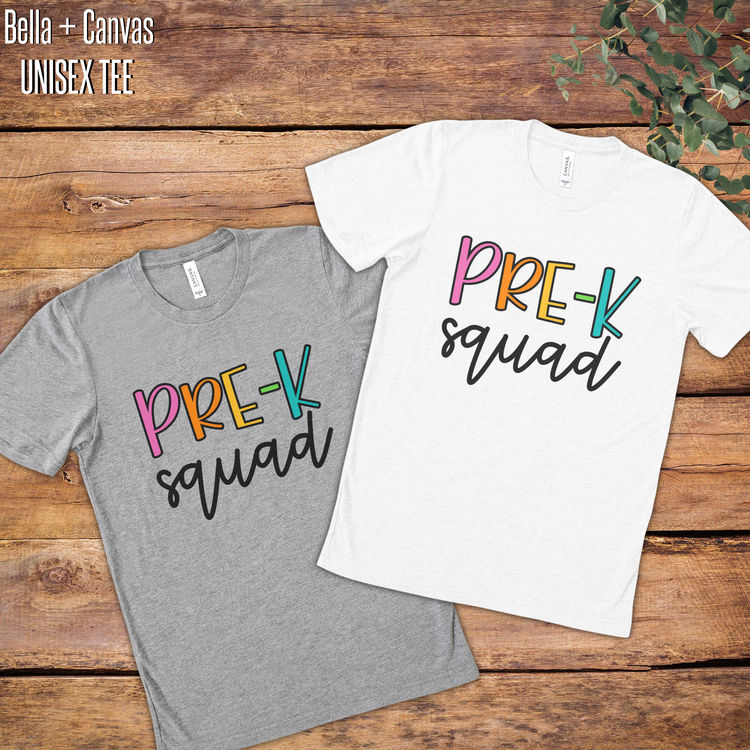 Elementary Teacher Squad Graphic Tee