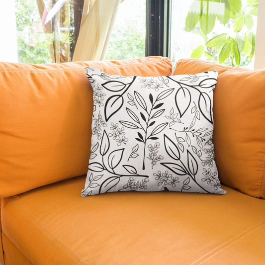 Sweet Rhapsody Faux Suede Square Pillow