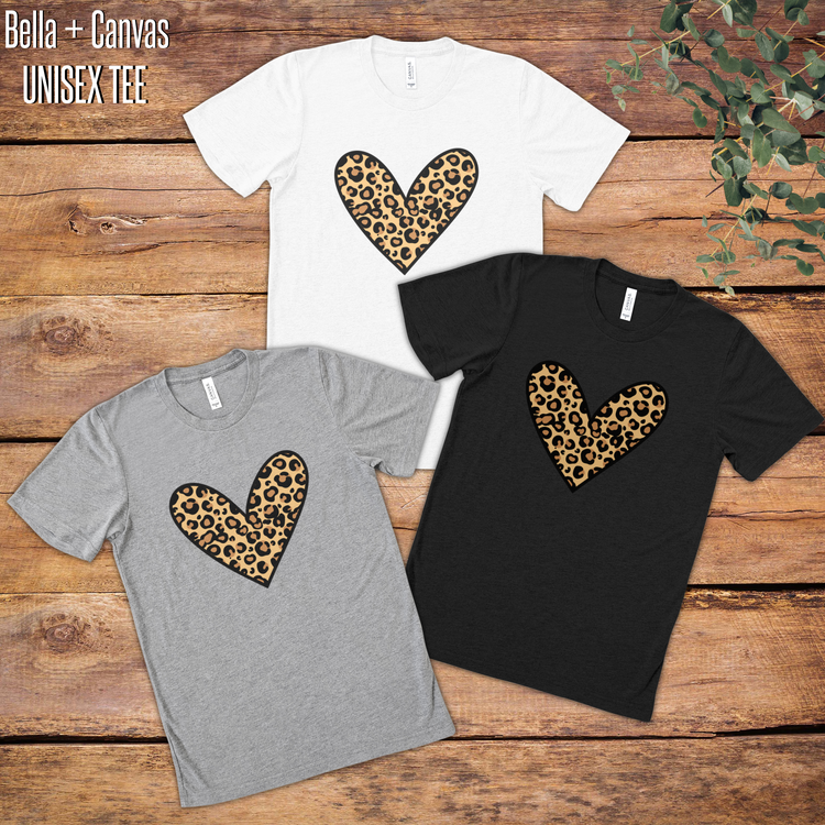 Cheetah Heart Graphic Tee