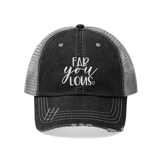 Fab-YOU-lous Unisex Distressed Trucker Hat