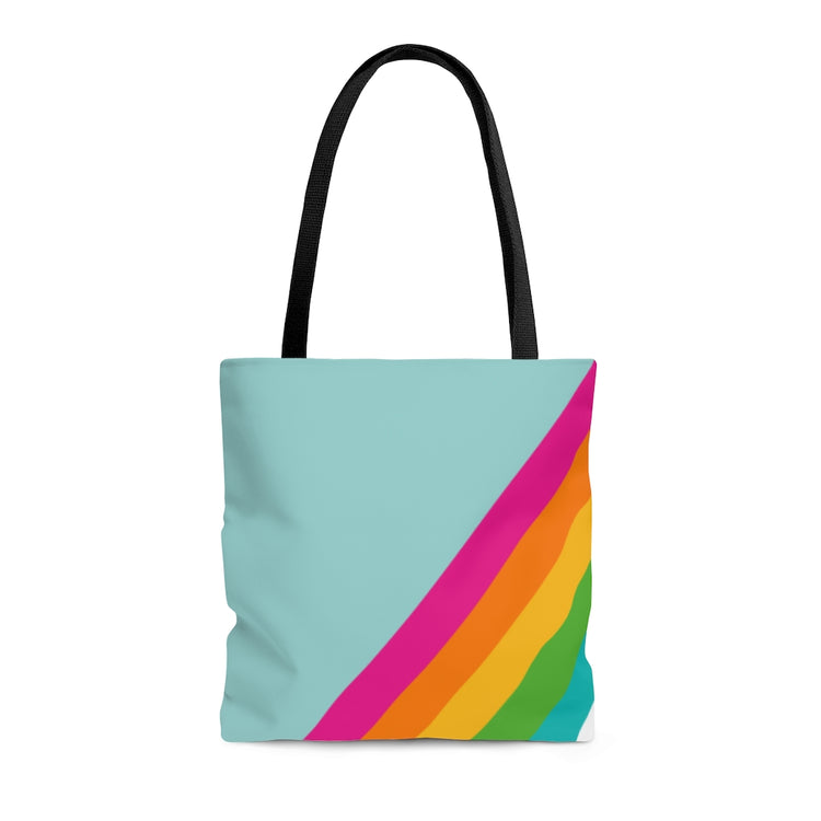 Rainbow Stripe Tote Bag