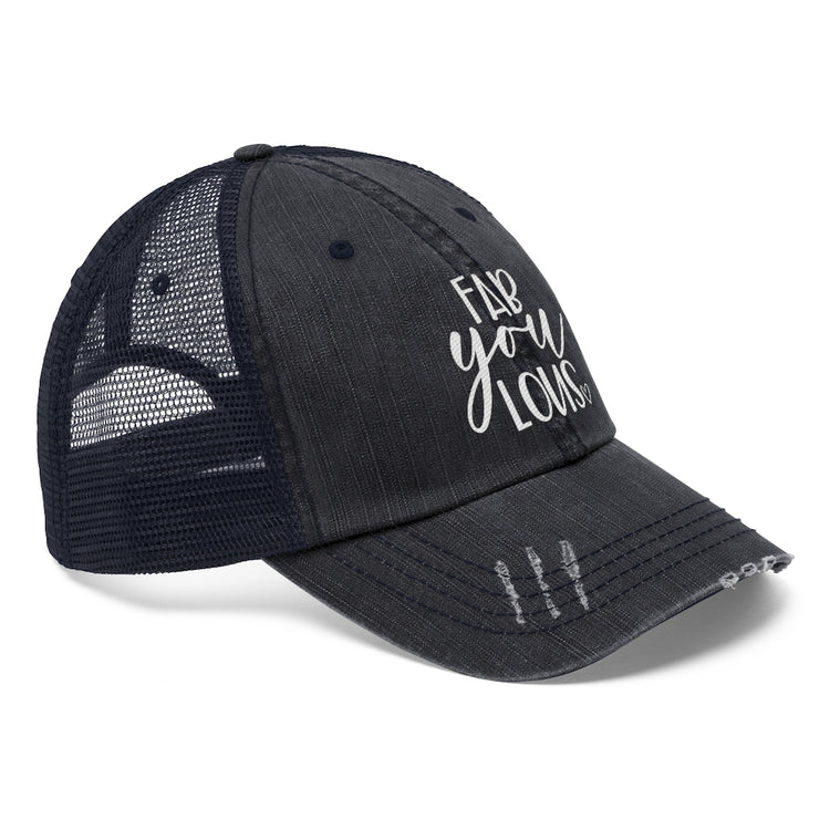 Fab-YOU-lous Unisex Distressed Trucker Hat