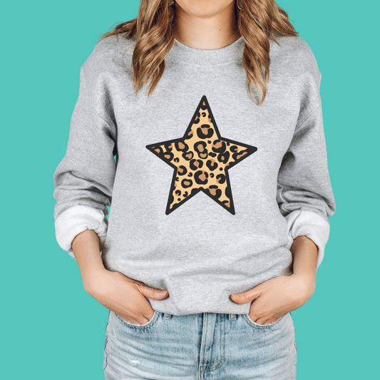 Cheetah Star Unisex Crewneck Sweatshirt