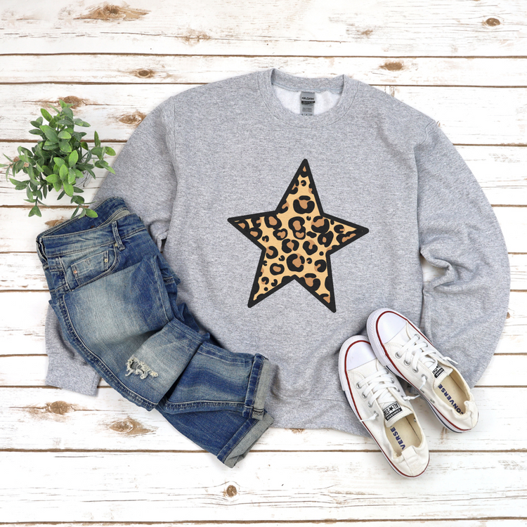 Cheetah Star Unisex Crewneck Sweatshirt