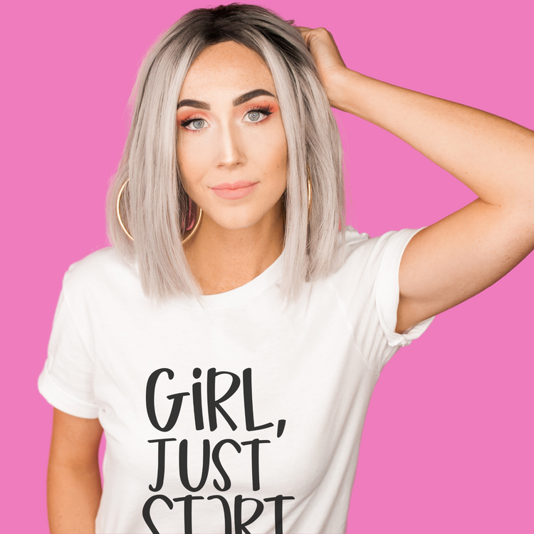 Girl, Just Start Graphic Tee