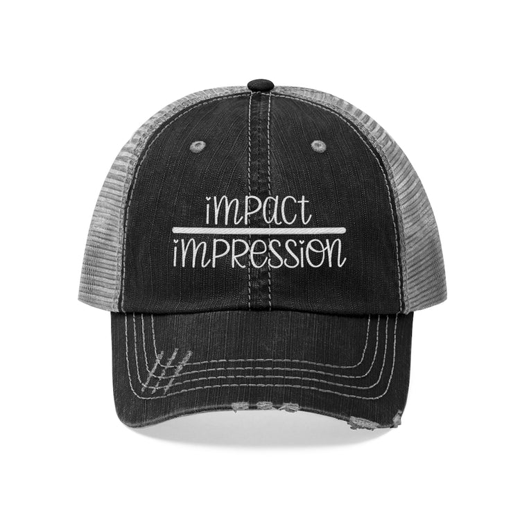 Impact Over Impression Unisex Distressed Trucker Hat