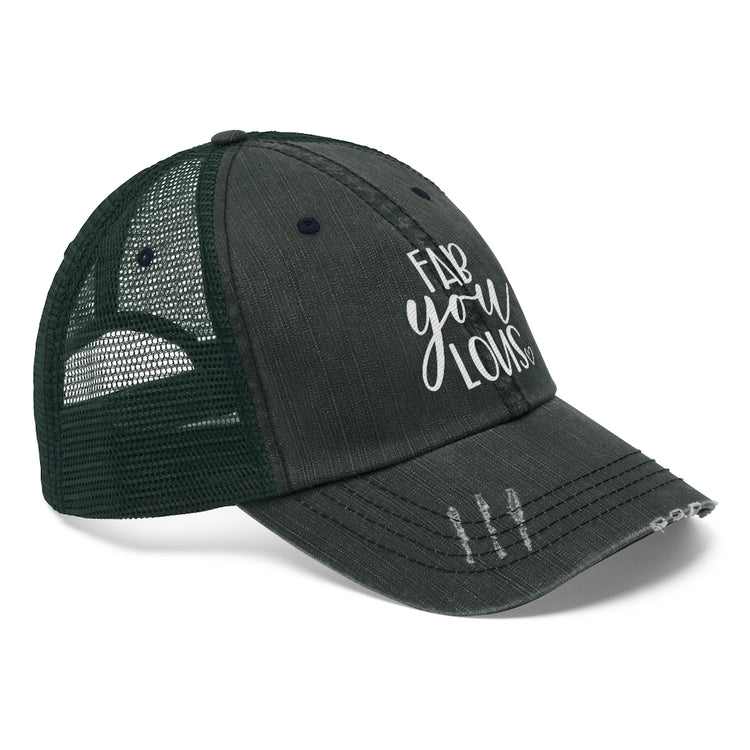 Fab-YOU-lous Unisex Distressed Trucker Hat