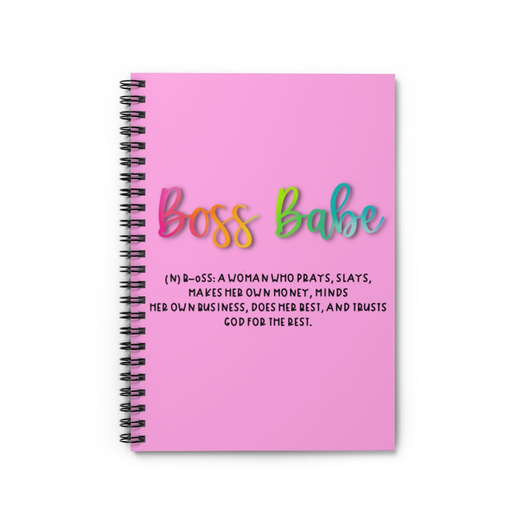 Boss Babe Spiral Notebook