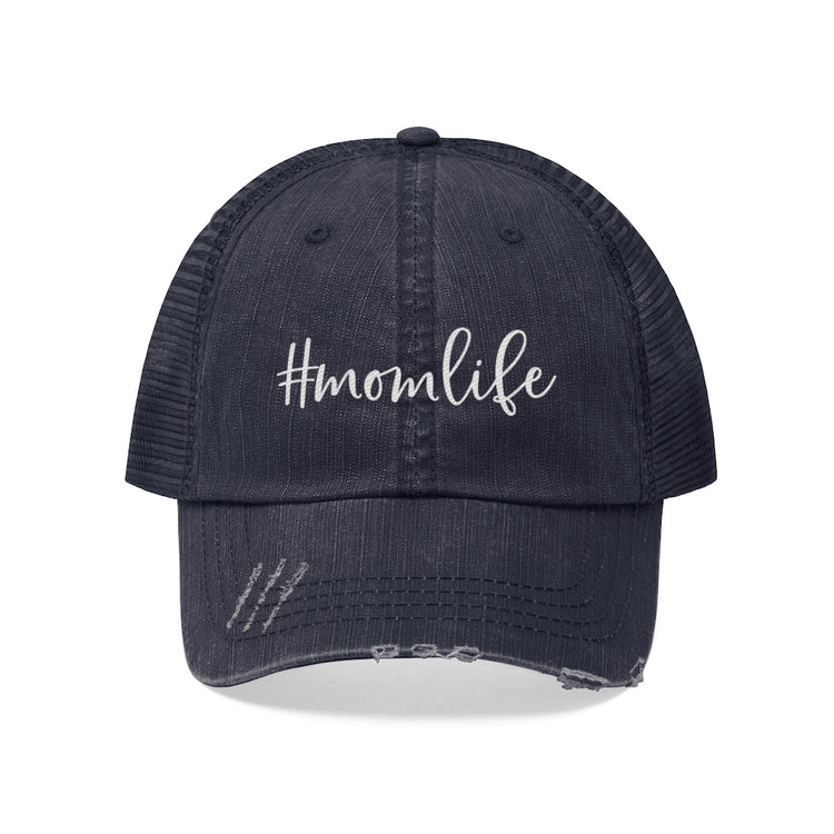 Momlife Unisex Distressed Trucker Hat