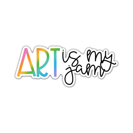 Art is my Jam Sticker