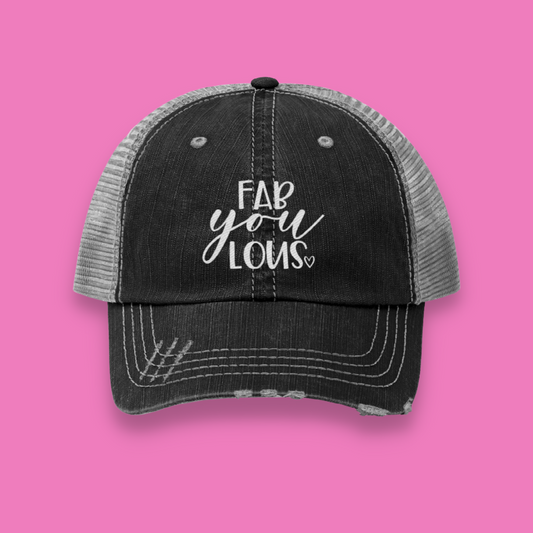 Fab-YOU-lous Unisex Distressed Trucker Hat