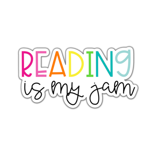 Reading is my Jam Sticker