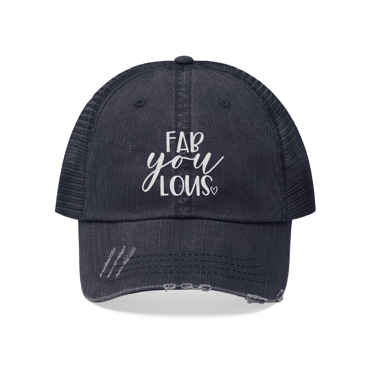 Fab-YOU-lous Unisex Distressed Trucker Hat