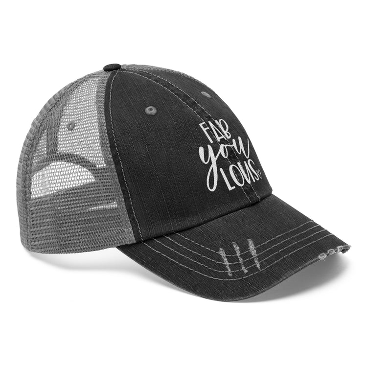 Fab-YOU-lous Unisex Distressed Trucker Hat