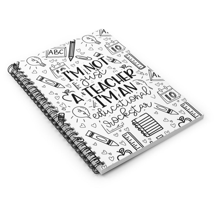 Educational Rockstar Spiral Notebook