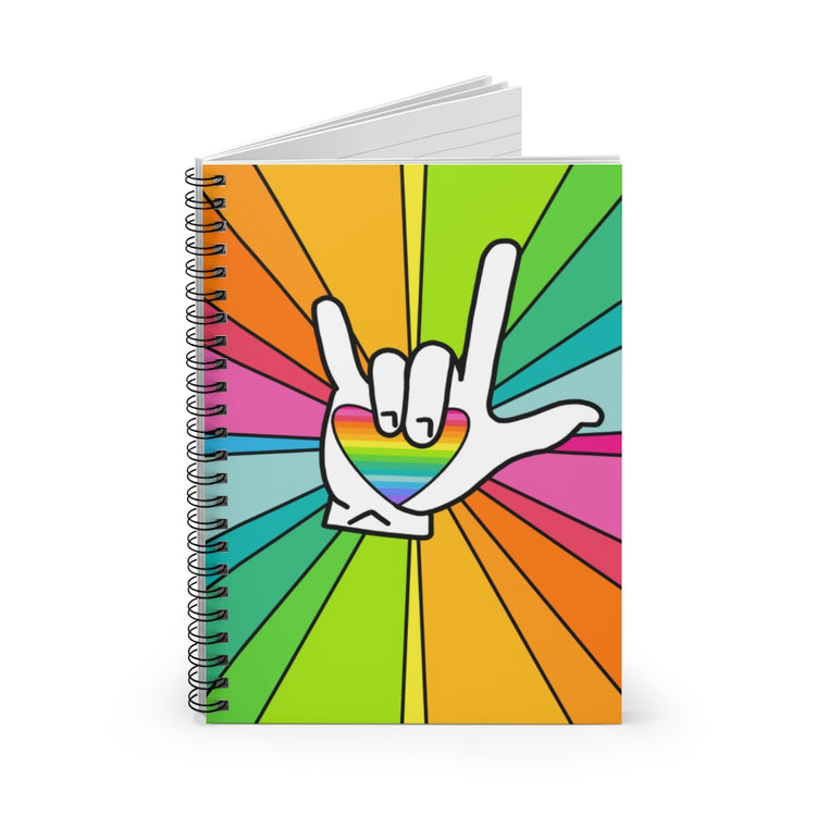 ASL Love Spiral Notebook