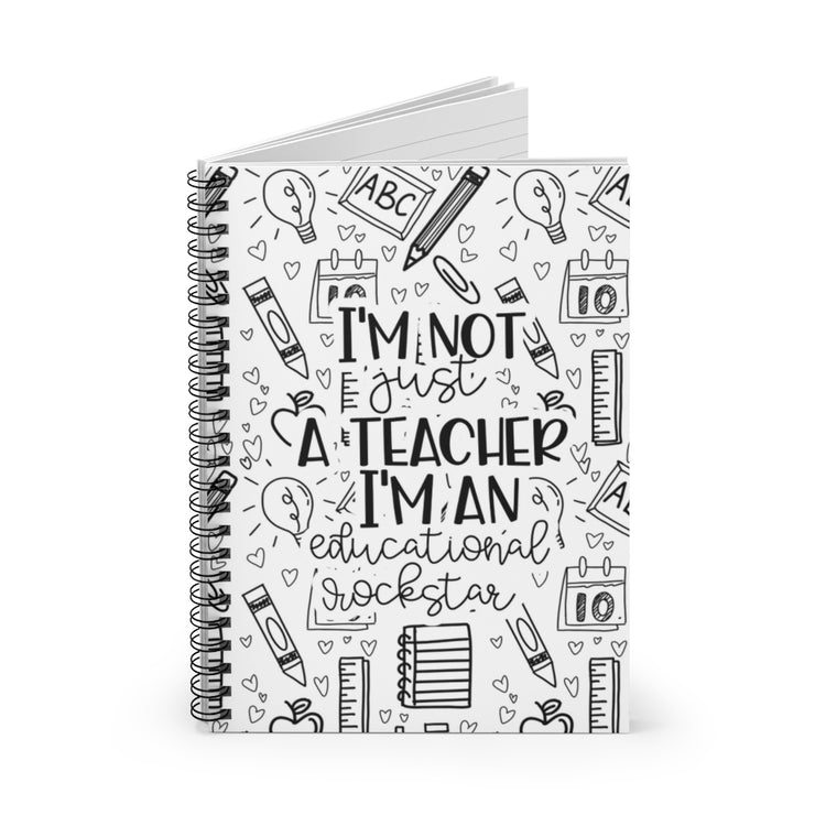 Educational Rockstar Spiral Notebook