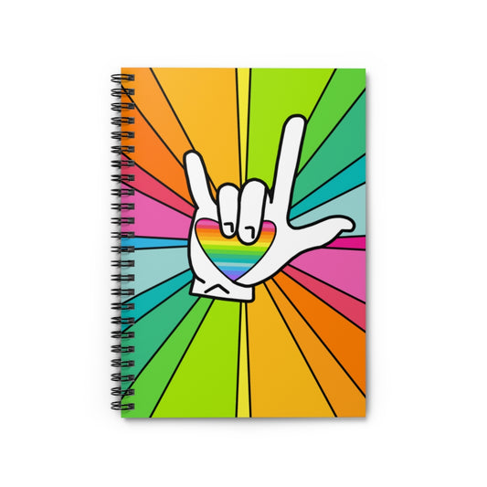 ASL Love Spiral Notebook