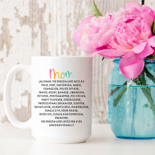 Mom Definition 15oz Ceramic Mug