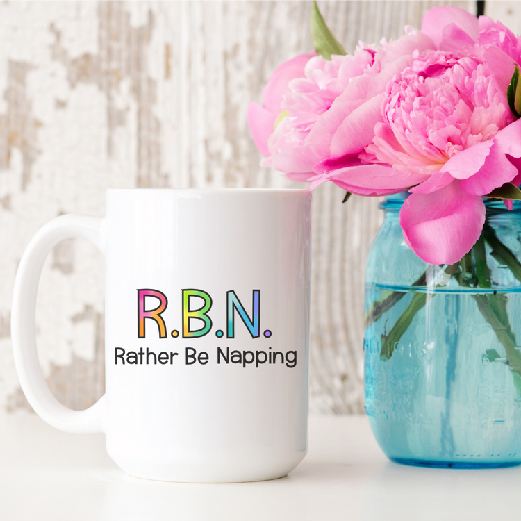 R.B.N. Rather Be Napping 15oz Ceramic Mug